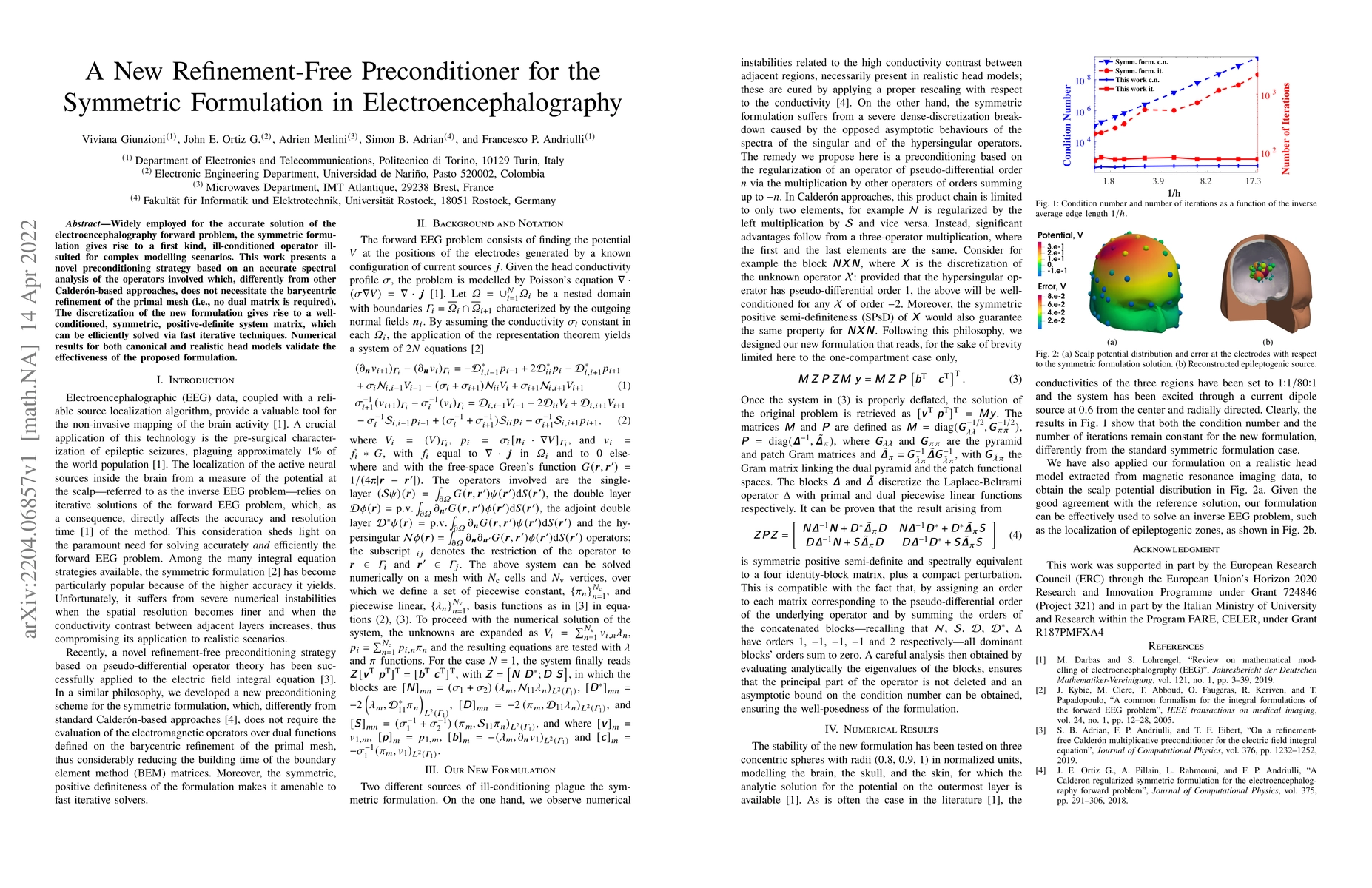 Thumbnail for A New Refinement-Free Preconditioner for the Symmetric Formulation in
  Electroencephalography