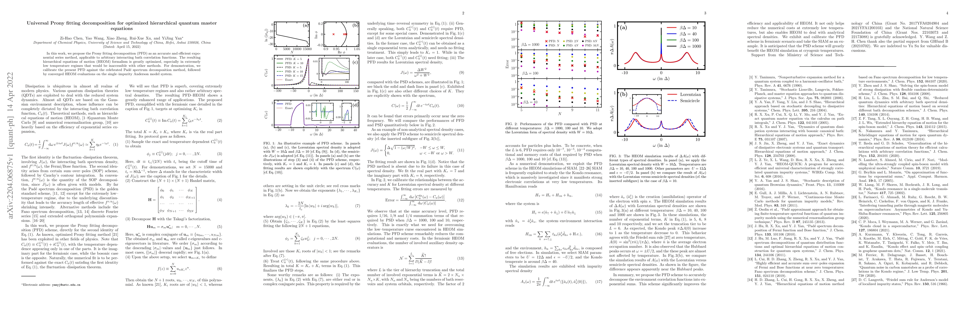 Thumbnail for Universal Prony fitting decomposition for optimized hierarchical quantum
  master equations