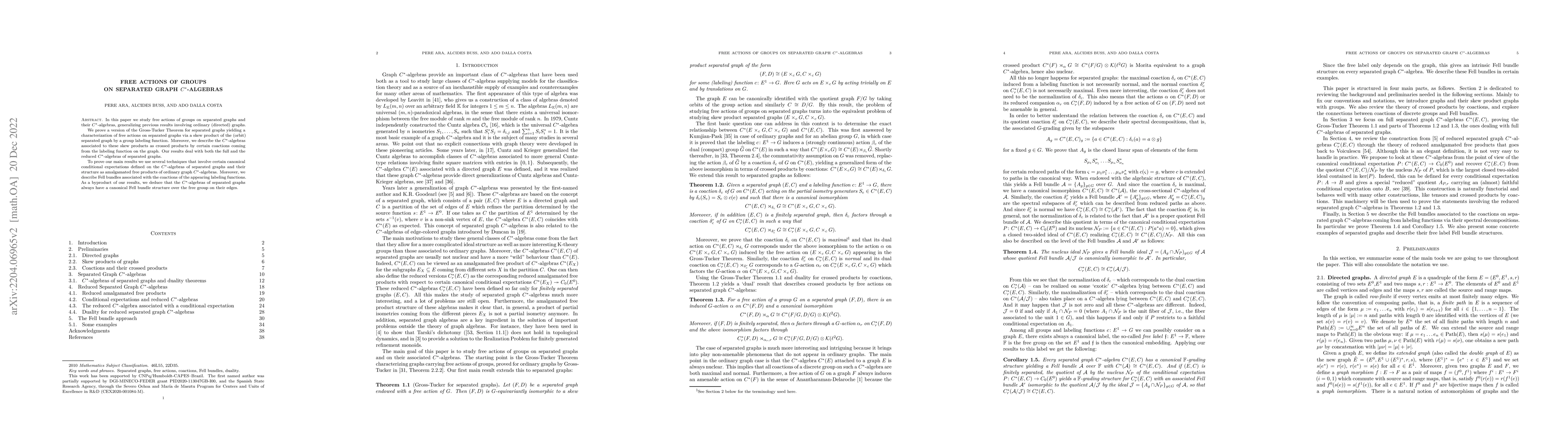 Thumbnail for Free actions of groups on separated graph C*-algebras