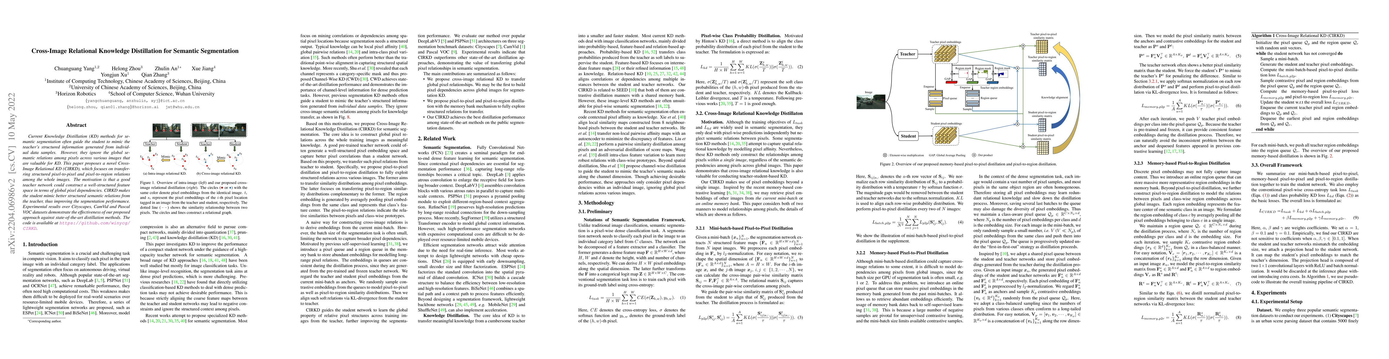 Thumbnail for Cross-Image Relational Knowledge Distillation for Semantic Segmentation