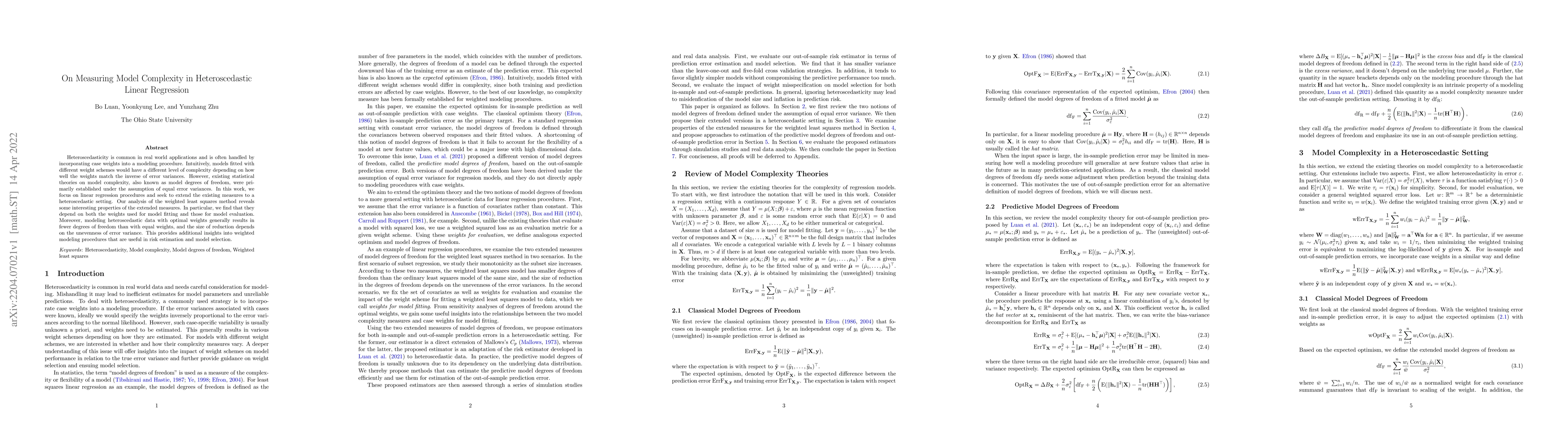 Thumbnail for On Measuring Model Complexity in Heteroscedastic Linear Regression