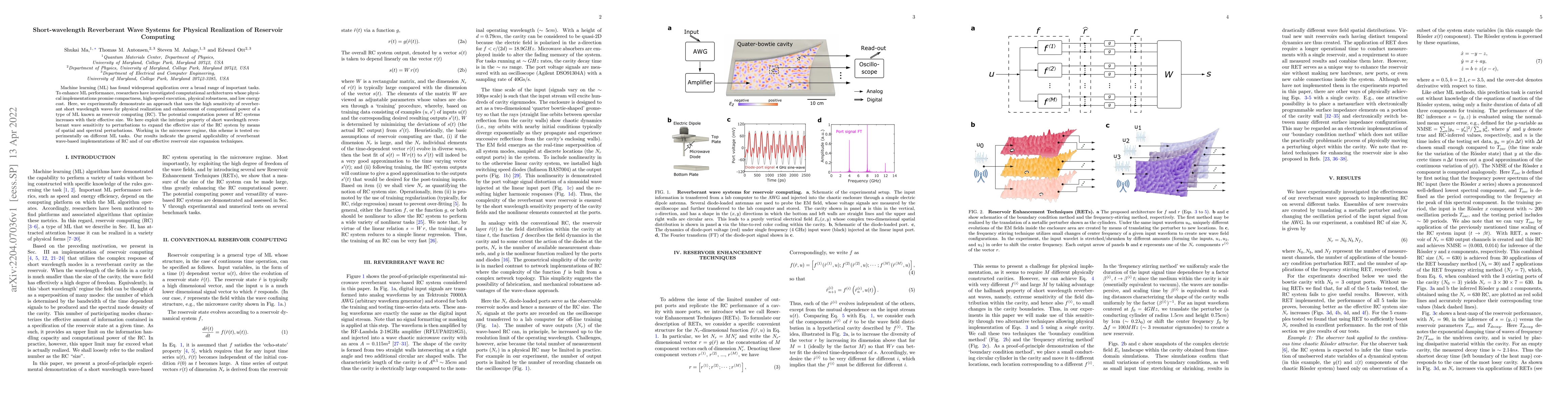 Thumbnail for Short-wavelength Reverberant Wave Systems for Physical Realization of
  Reservoir Computing