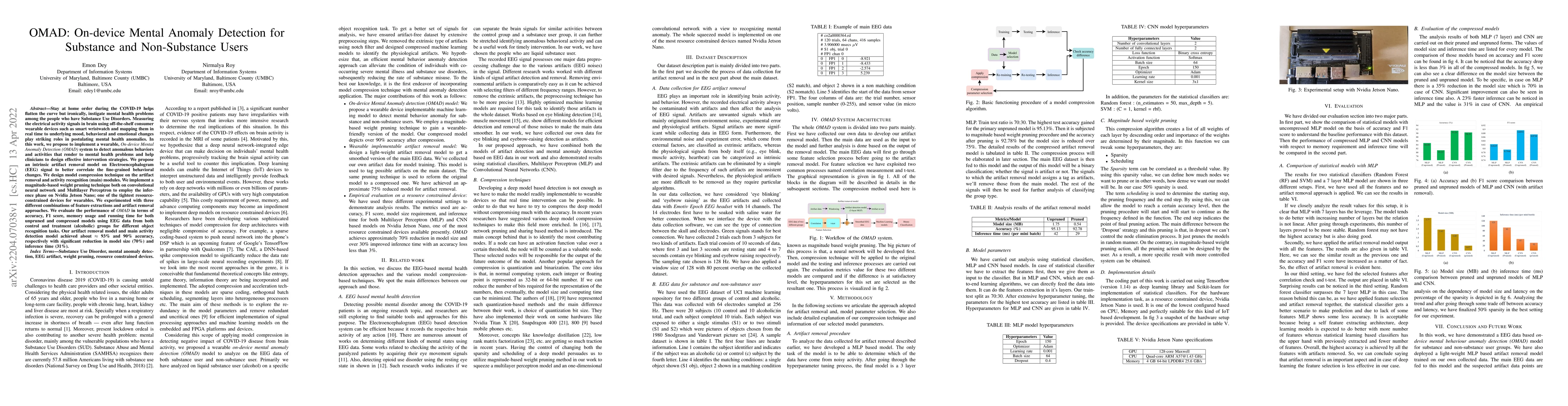 Thumbnail for OMAD: On-device Mental Anomaly Detection for Substance and Non-Substance
  Users
