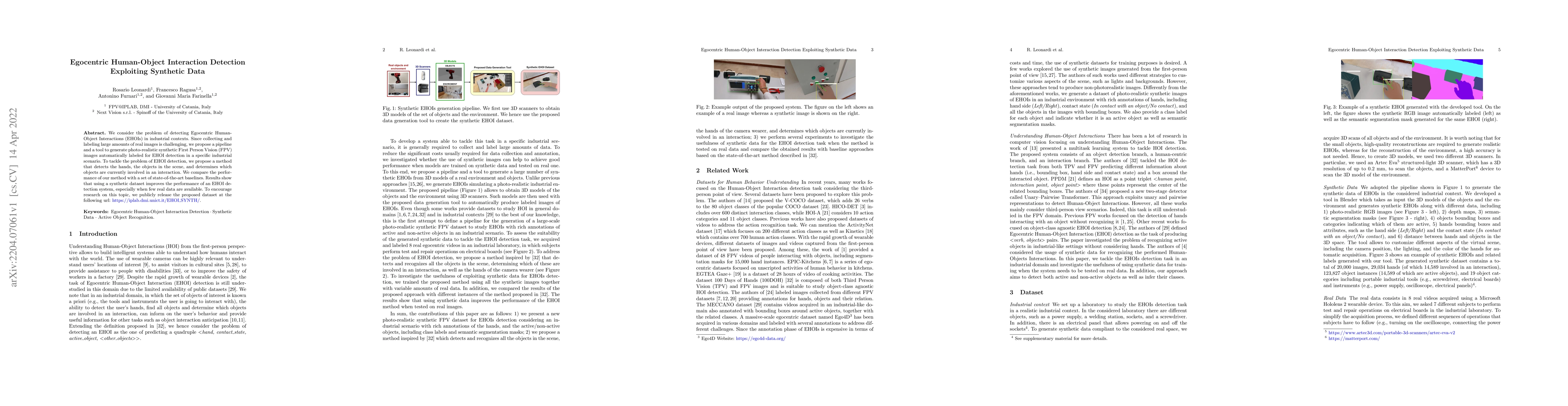 Thumbnail for Egocentric Human-Object Interaction Detection Exploiting Synthetic Data