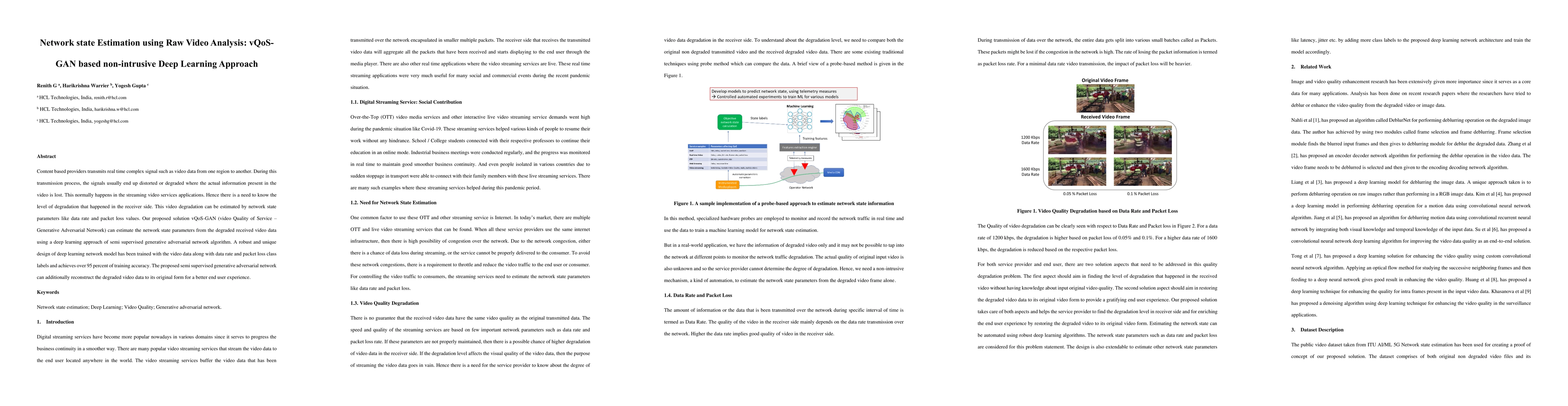 Thumbnail for Network state Estimation using Raw Video Analysis: vQoS-GAN based
  non-intrusive Deep Learning Approach