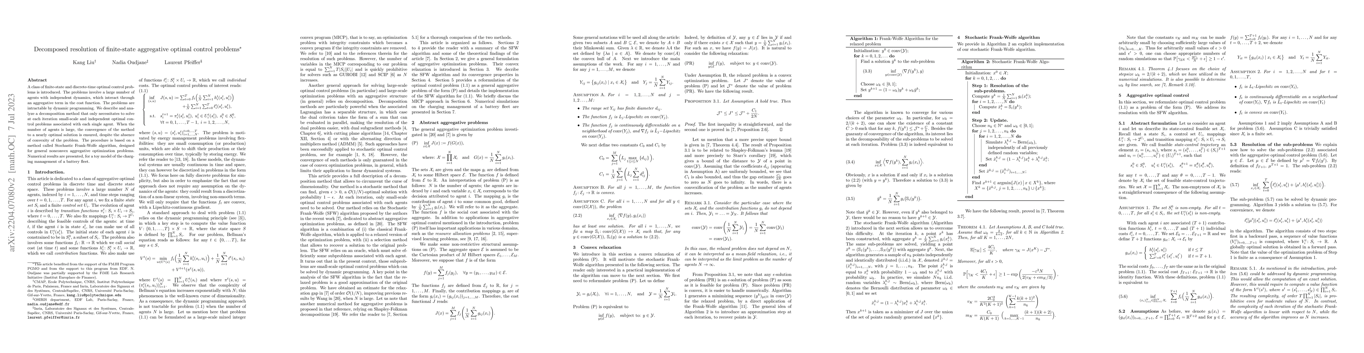 Thumbnail for Decomposed resolution of finite-state aggregative optimal control
  problems
