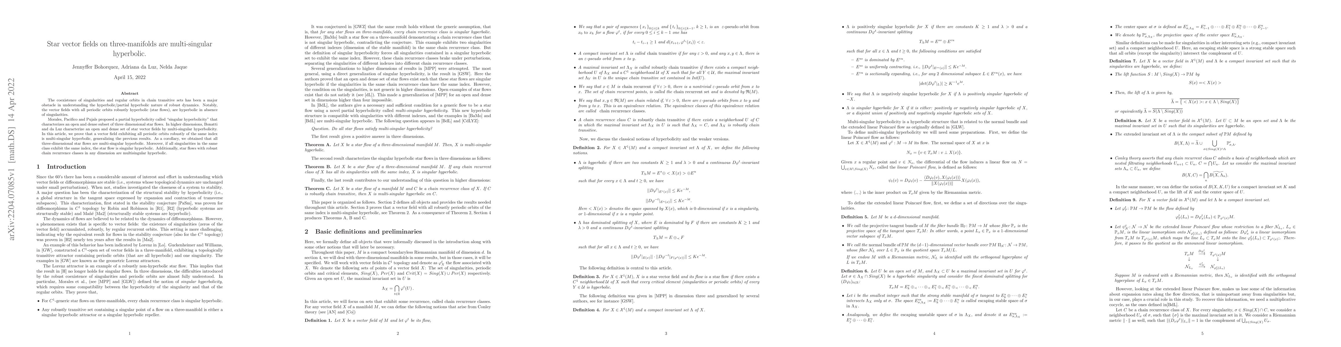 Thumbnail for Star vector fields on three-manifolds are multi-singular hyperbolic