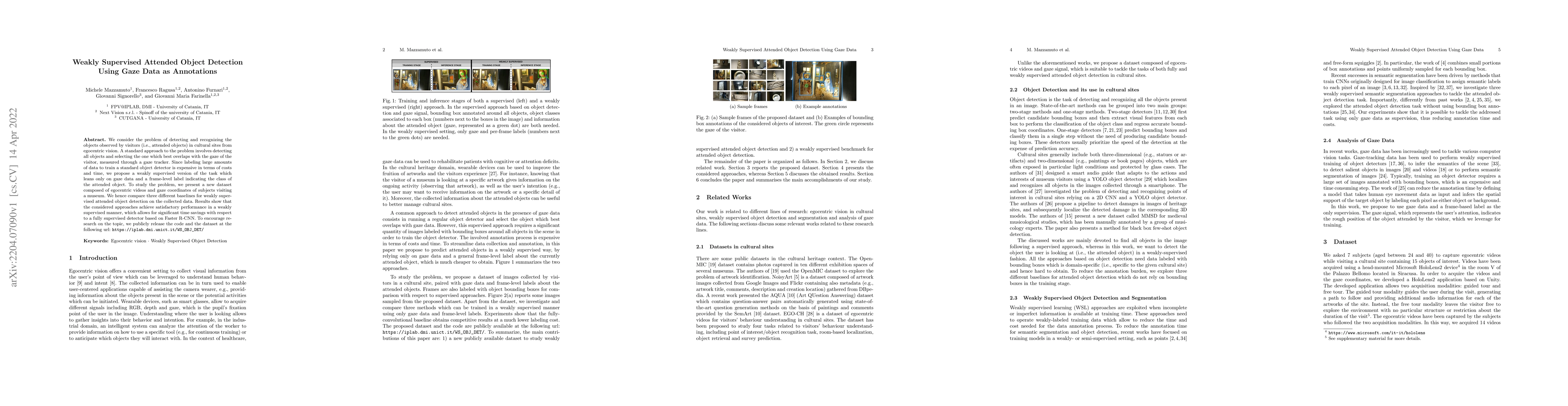 Thumbnail for Weakly Supervised Attended Object Detection Using Gaze Data as
  Annotations