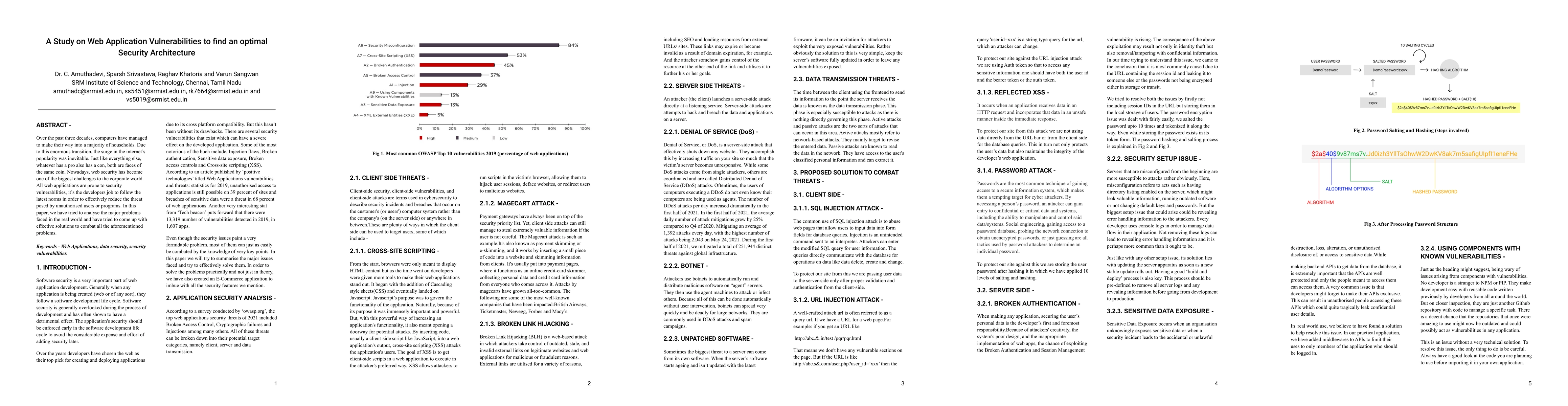 Thumbnail for A Study on Web Application Vulnerabilities to find an optimal Security
  Architecture