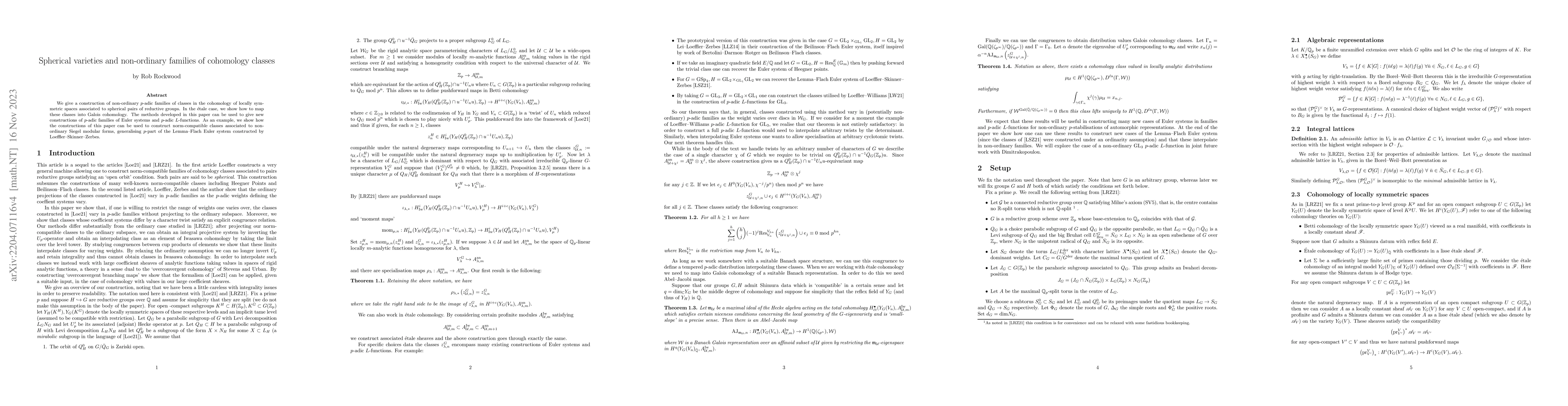 Thumbnail for Spherical varieties and non-ordinary families of cohomology classes