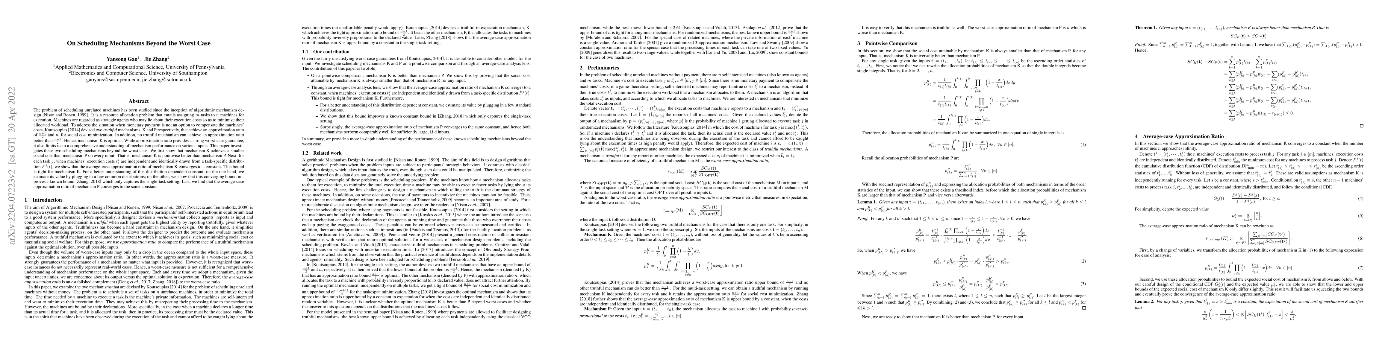 Thumbnail for On Scheduling Mechanisms Beyond the Worst Case