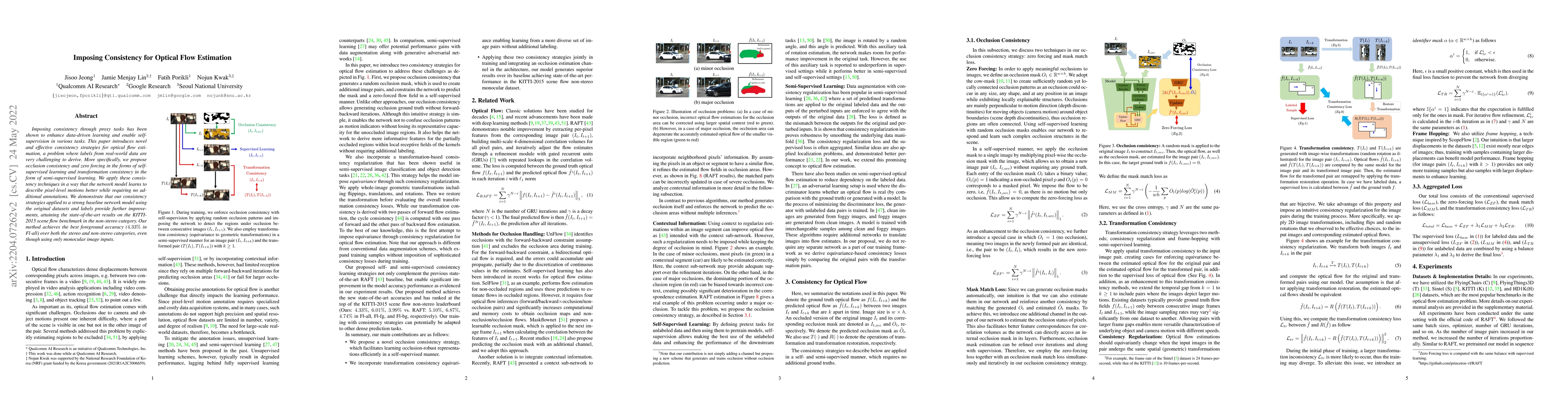 Thumbnail for Imposing Consistency for Optical Flow Estimation