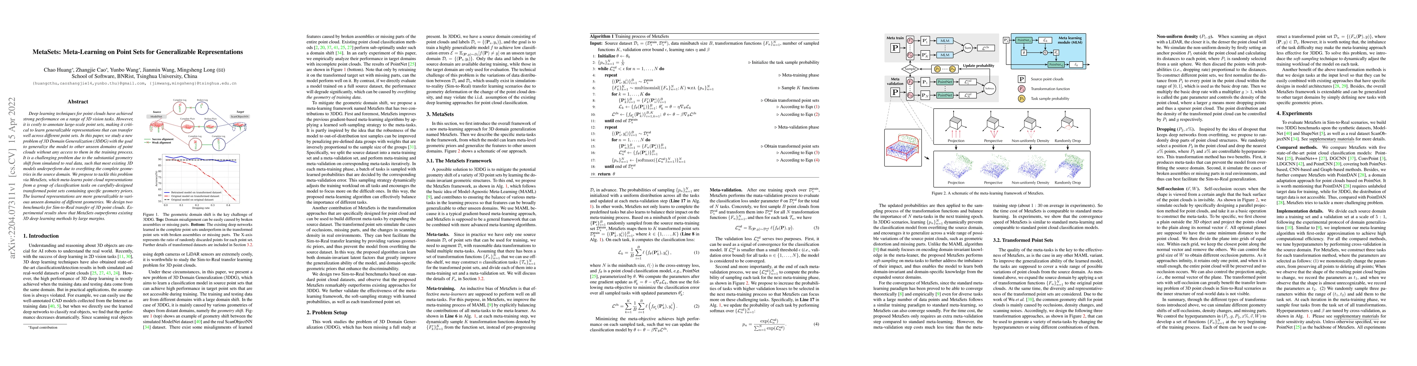 Thumbnail for MetaSets: Meta-Learning on Point Sets for Generalizable Representations