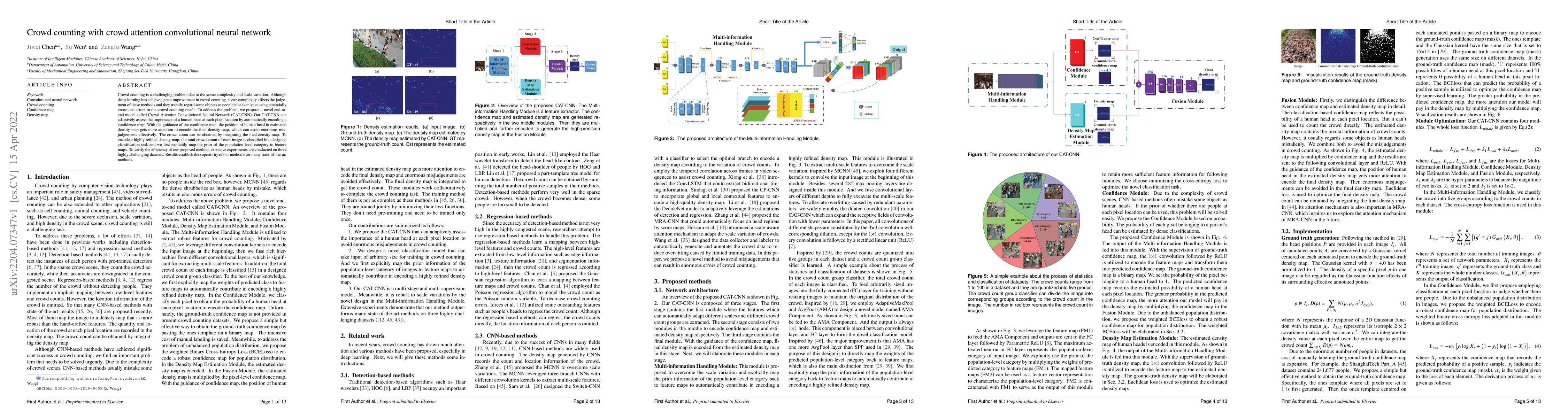 Thumbnail for Crowd counting with crowd attention convolutional neural network