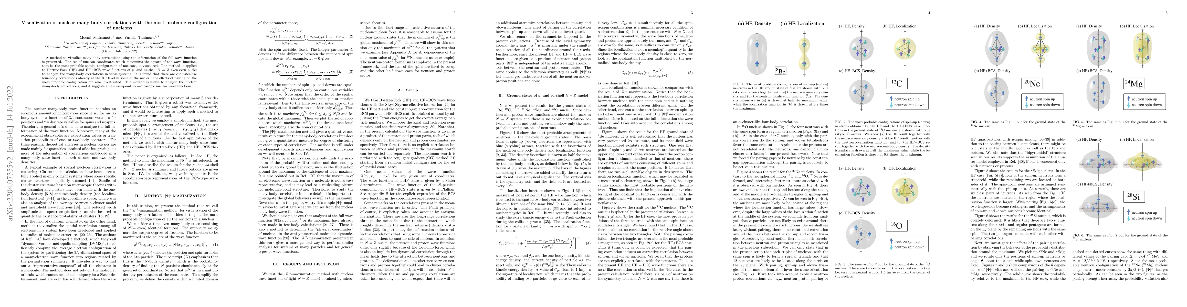 Thumbnail for Visualization of nuclear many-body correlations with the most probable
  configuration of nucleons