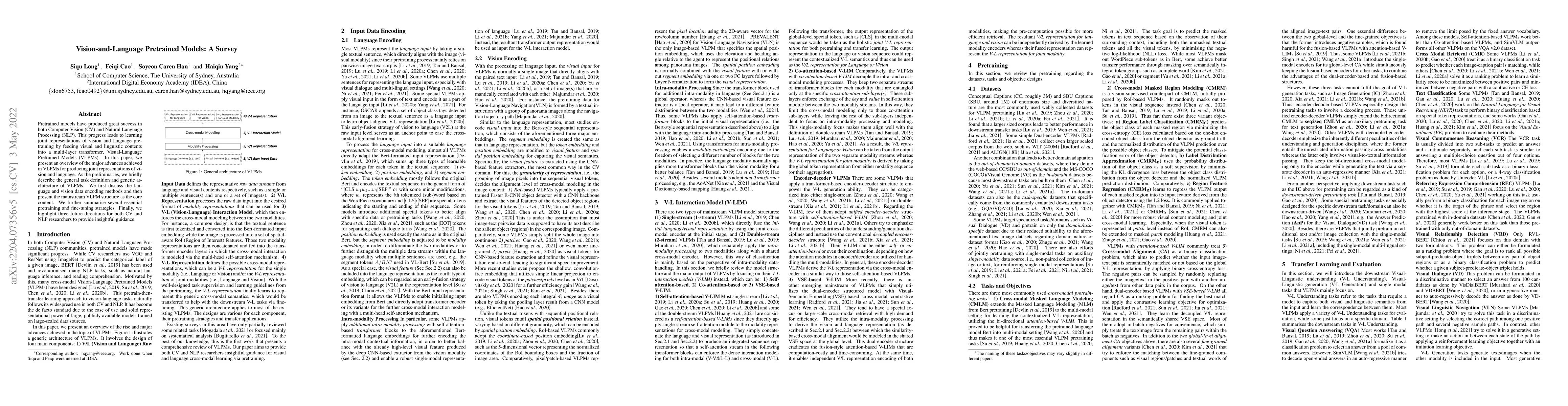 Thumbnail for Vision-and-Language Pretrained Models: A Survey