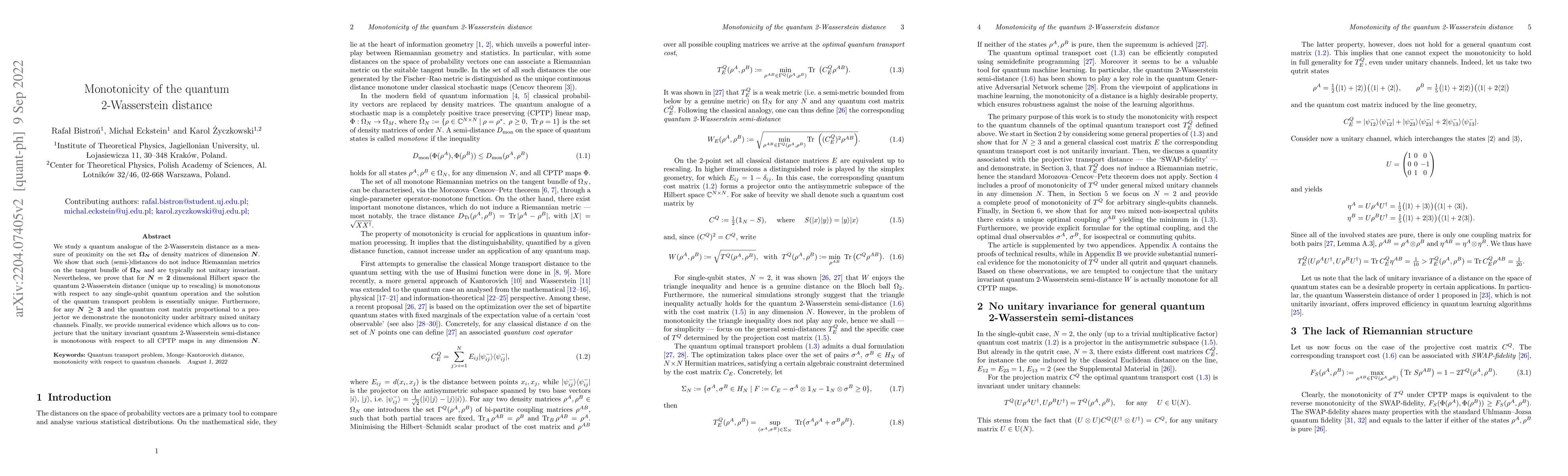 Thumbnail for Monotonicity of the quantum 2-Wasserstein distance