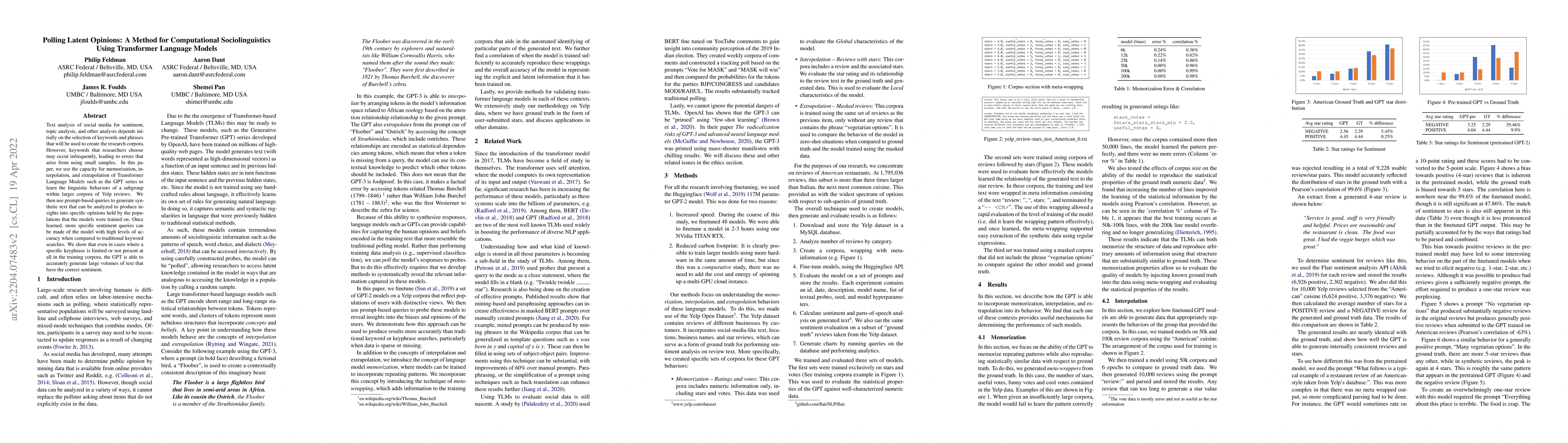 Thumbnail for Polling Latent Opinions: A Method for Computational Sociolinguistics
  Using Transformer Language Models