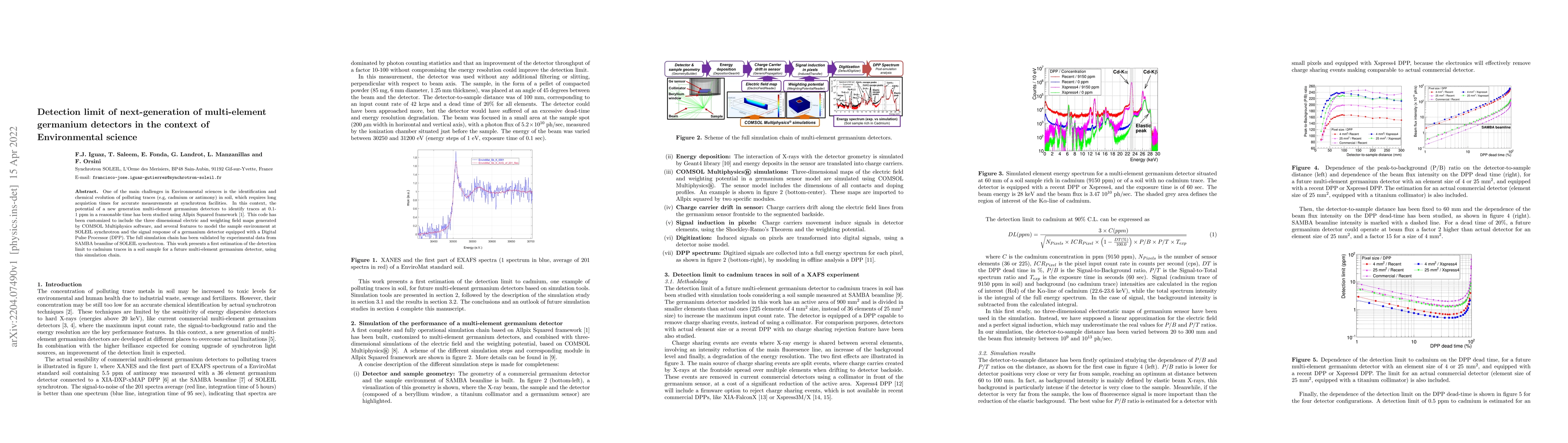 Thumbnail for Detection limit of next-generation of multi-element germanium detectors
  in the context of Environmental science