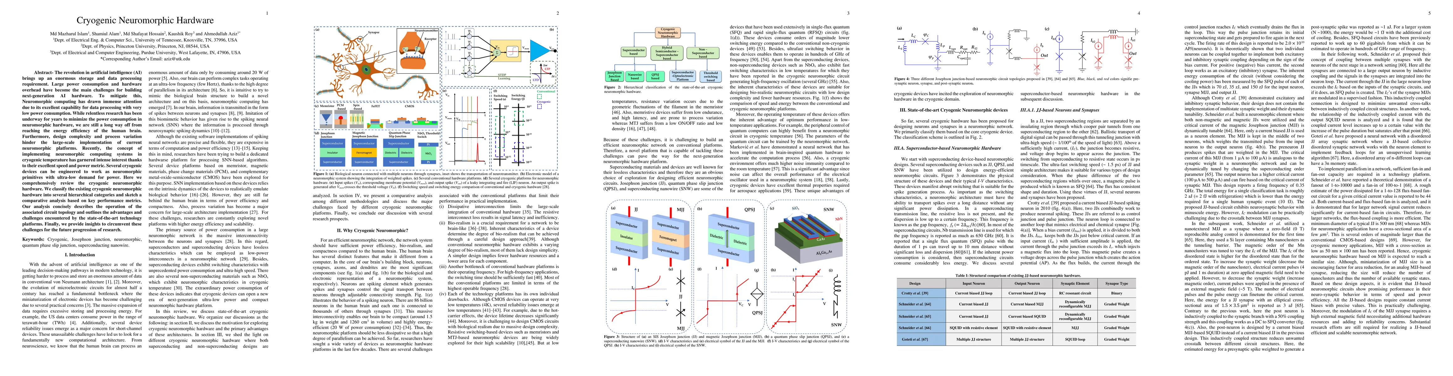 Thumbnail for Cryogenic Neuromorphic Hardware