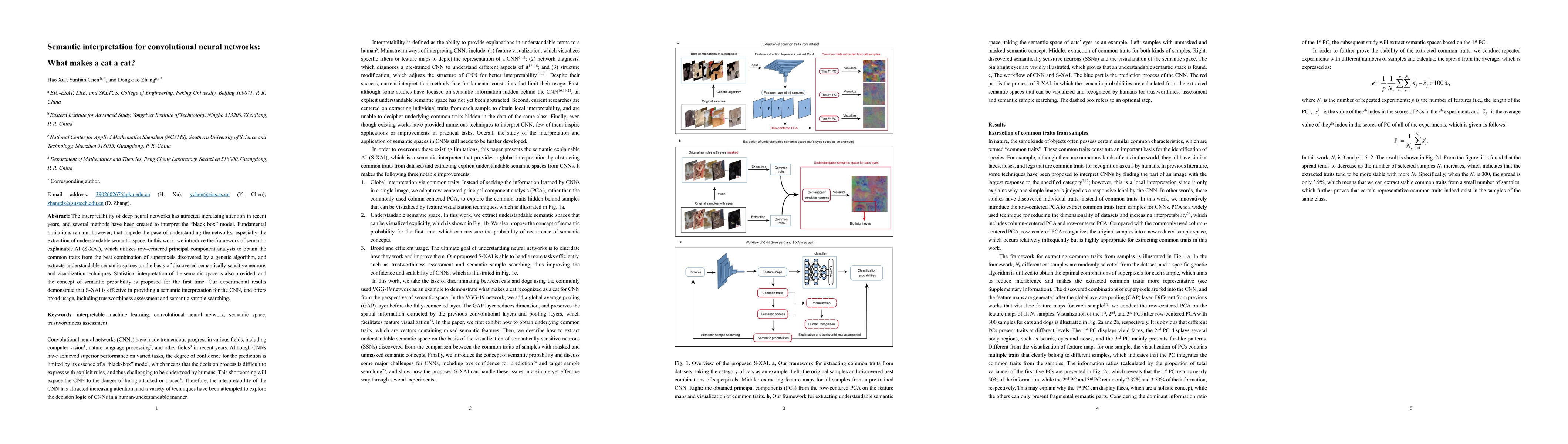 Thumbnail for Semantic interpretation for convolutional neural networks: What makes a
  cat a cat?