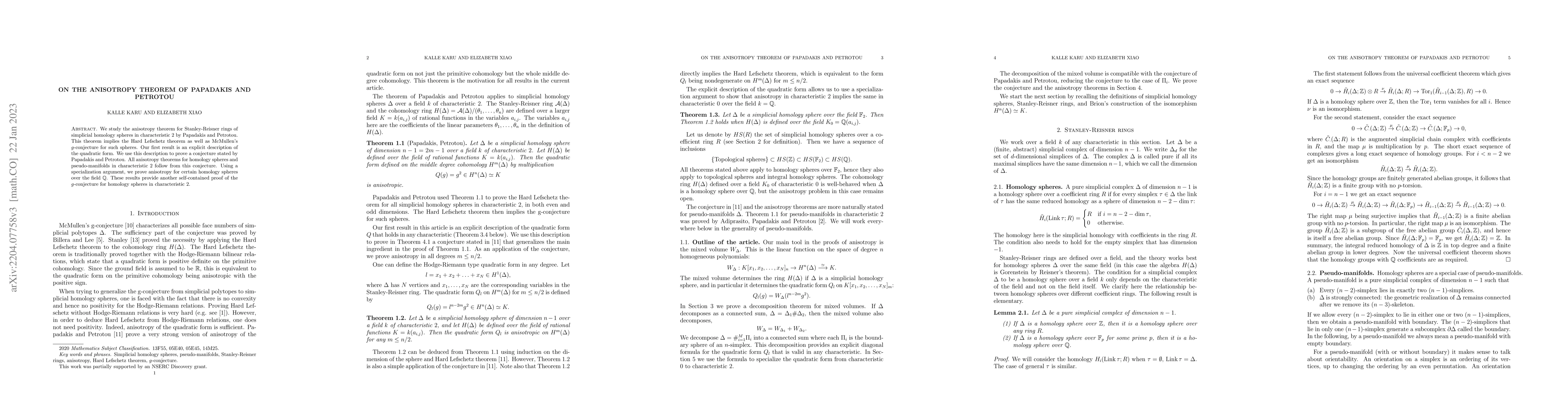 Thumbnail for On the anisotropy theorem of Papadakis and Petrotou