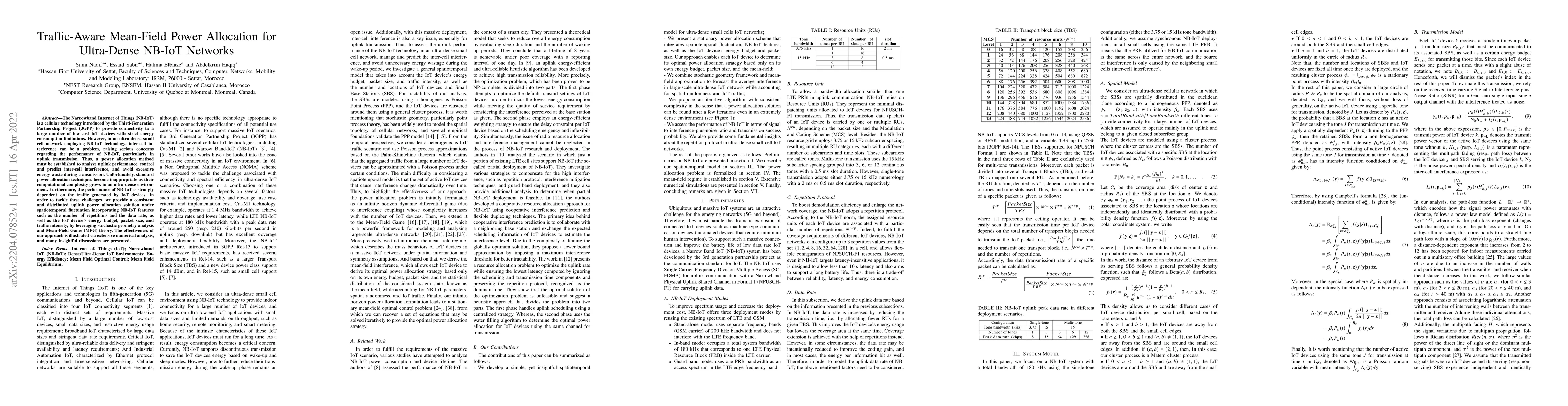 Thumbnail for Traffic-Aware Mean-Field Power Allocation for Ultra-Dense NB-IoT
  Networks