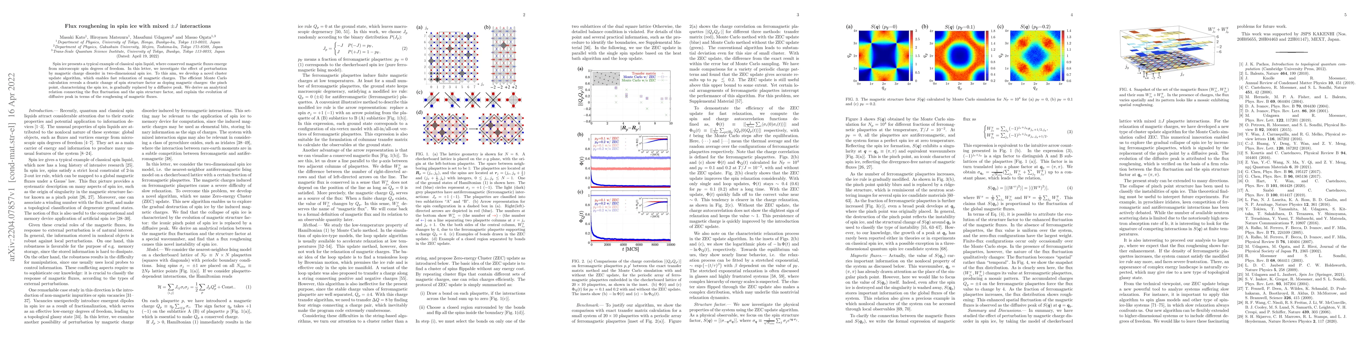 Thumbnail for Flux roughening in spin ice with mixed $\pm J$ interactions