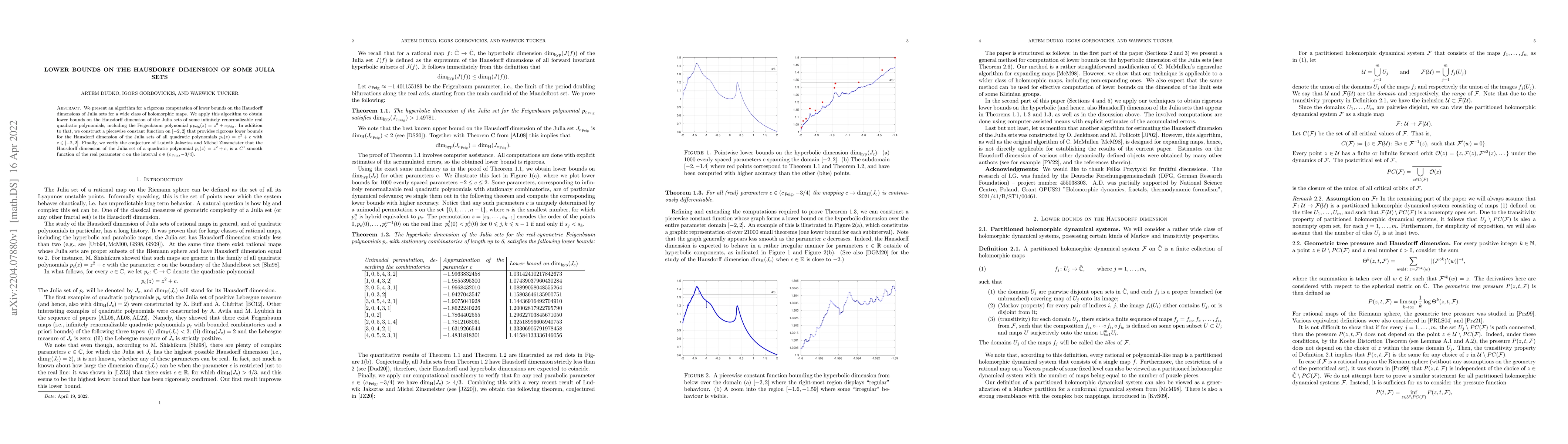 Thumbnail for Lower bounds on the Hausdorff dimension of some Julia sets