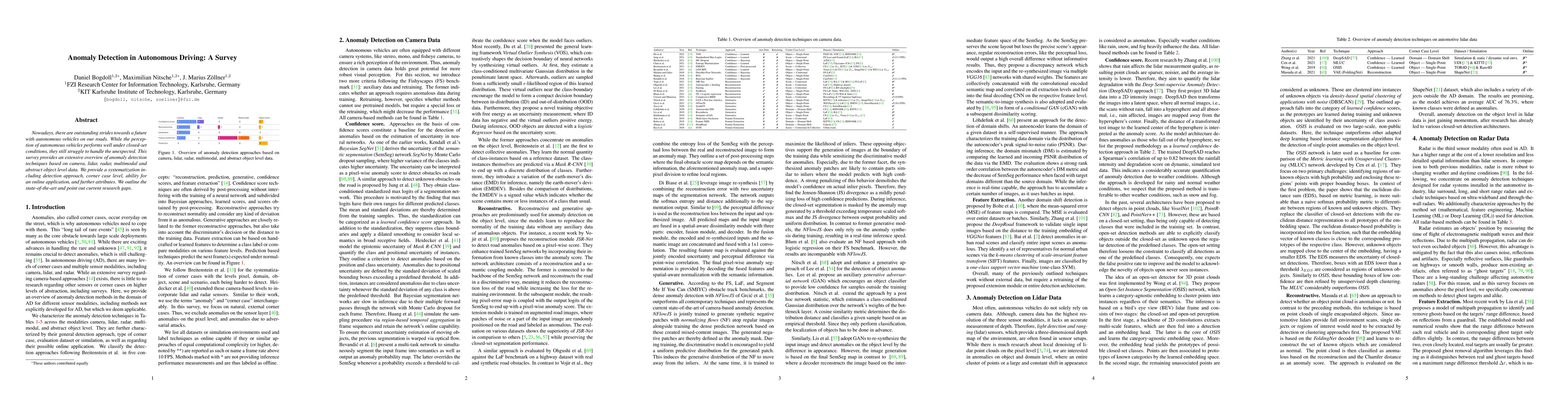 Thumbnail for Anomaly Detection in Autonomous Driving: A Survey