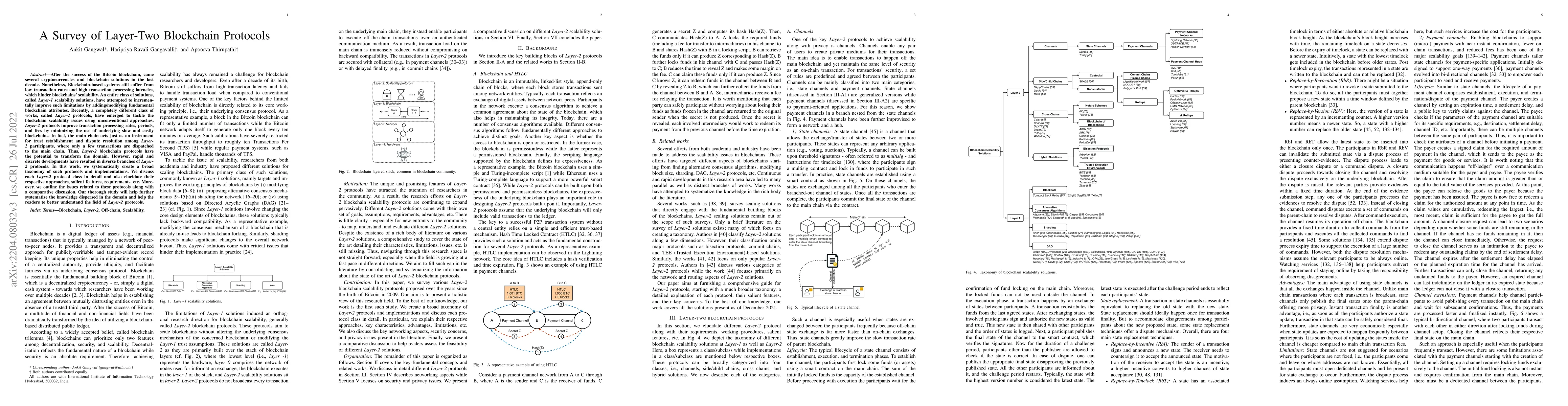Thumbnail for A Survey of Layer-Two Blockchain Protocols