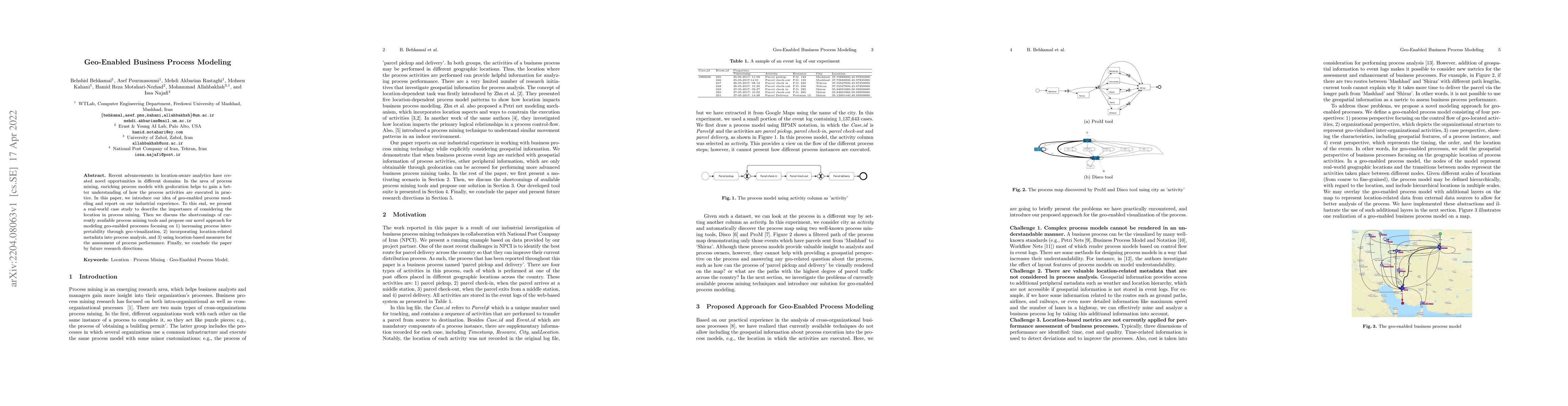 Thumbnail for Geo-Enabled Business Process Modeling