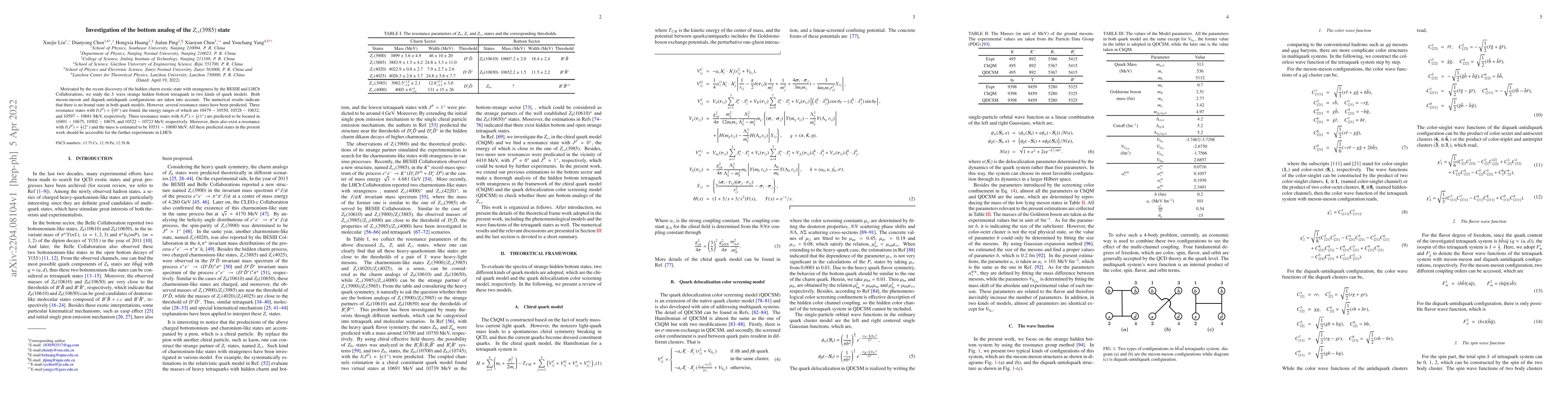 Thumbnail for Investigation of the bottom analog of the Zcs(3985) state