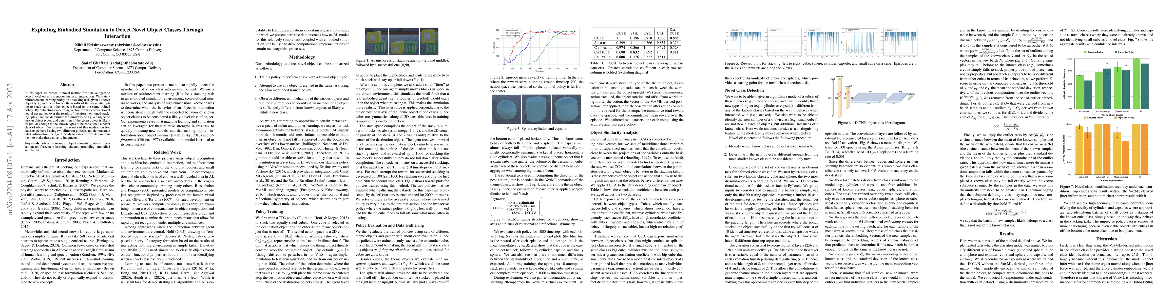 Thumbnail for Exploiting Embodied Simulation to Detect Novel Object Classes Through
  Interaction