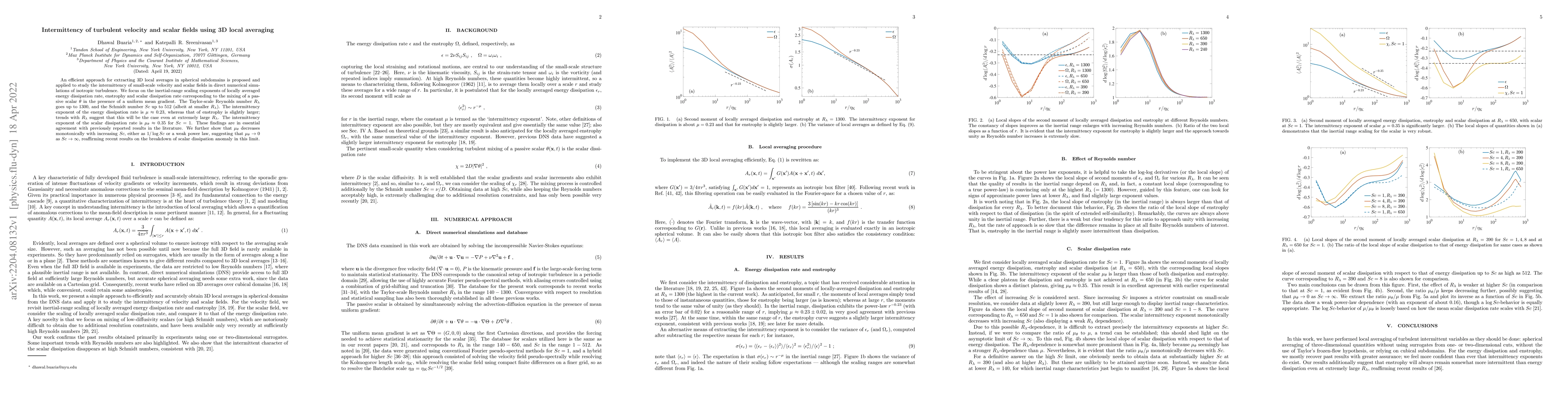 Thumbnail for Intermittency of turbulent velocity and scalar fields using 3D local
  averaging