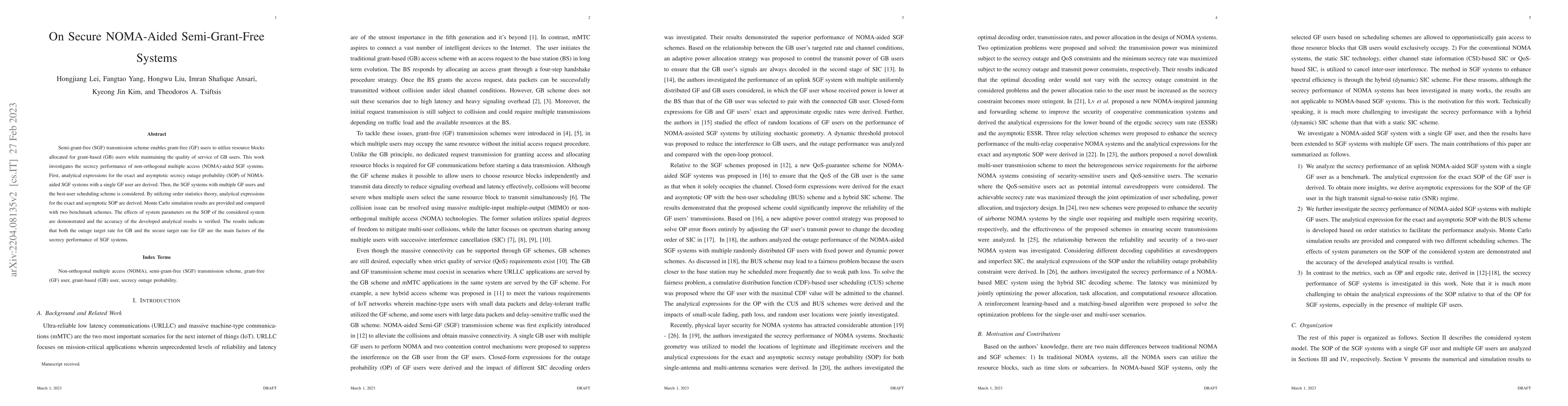 Thumbnail for On Secure NOMA-Aided Semi-Grant-Free Systems
