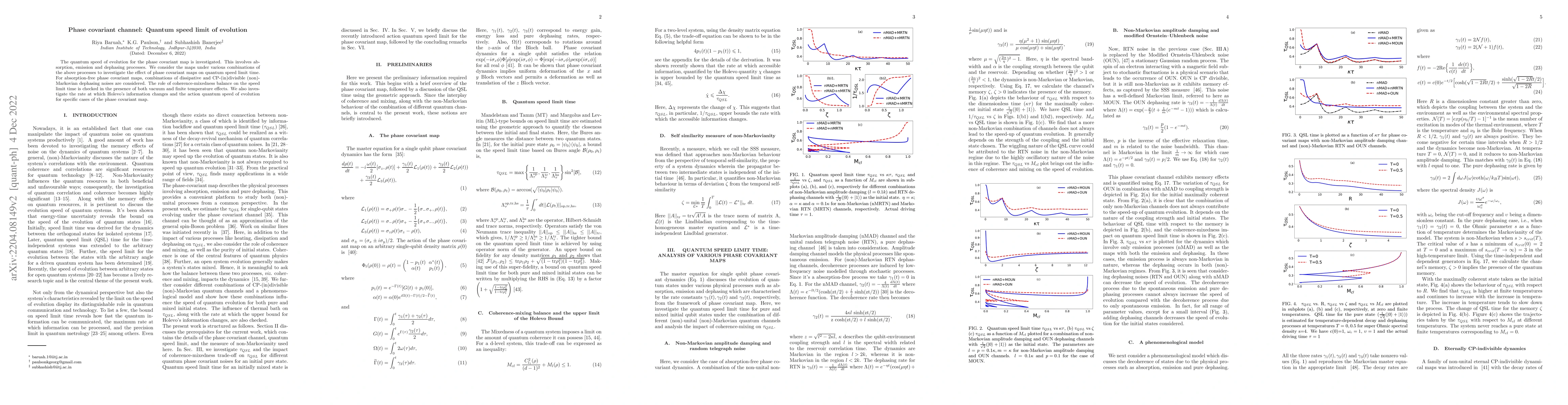 Thumbnail for Phase covariant channel: Quantum speed limit of evolution