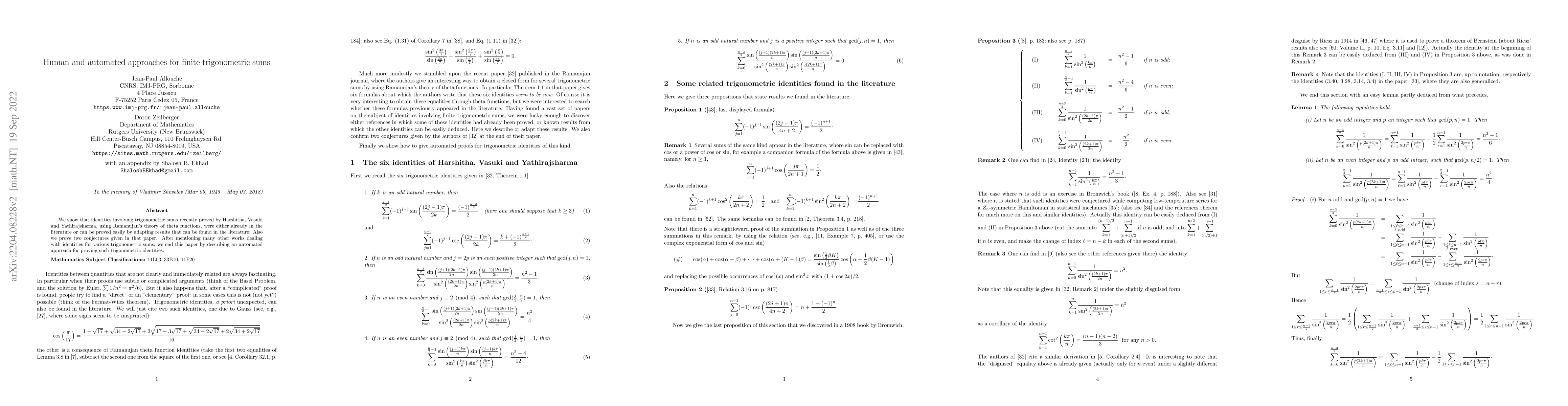 Thumbnail for Human and automated approaches for finite trigonometric sums
