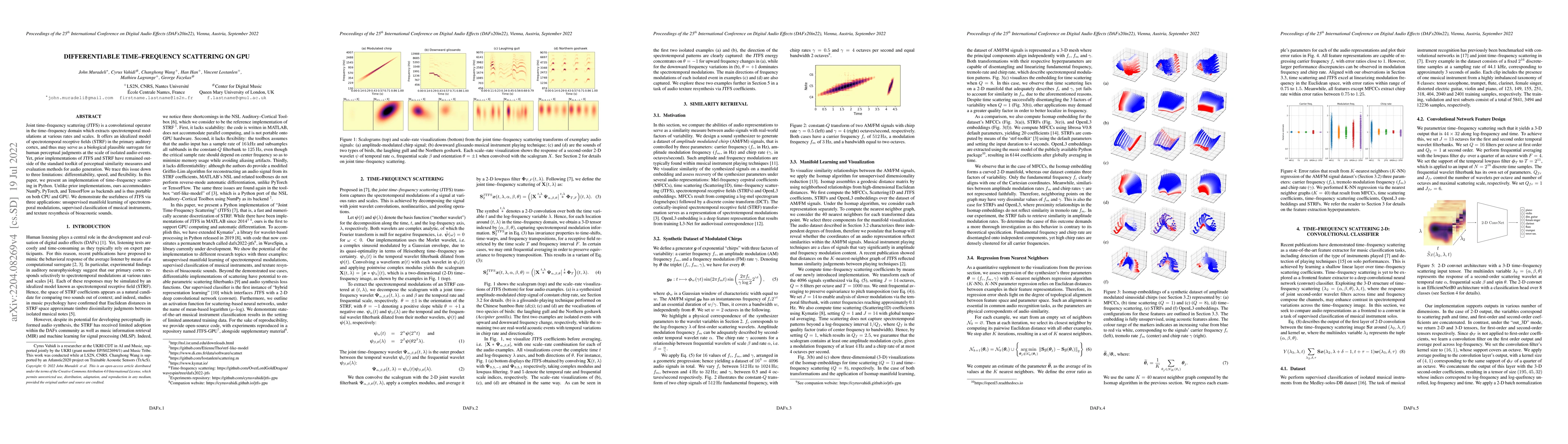 Thumbnail for Differentiable Time-Frequency Scattering on GPU