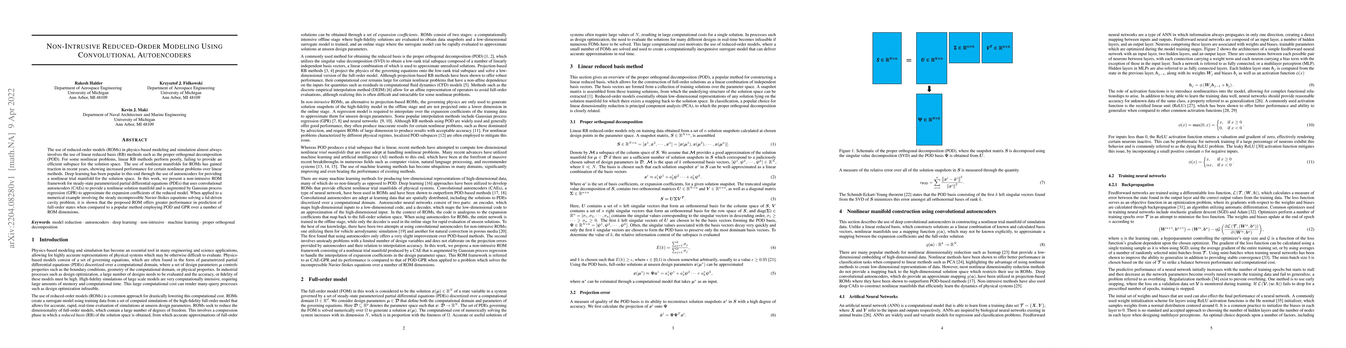 Thumbnail for Non-intrusive reduced-order modeling using convolutional autoencoders