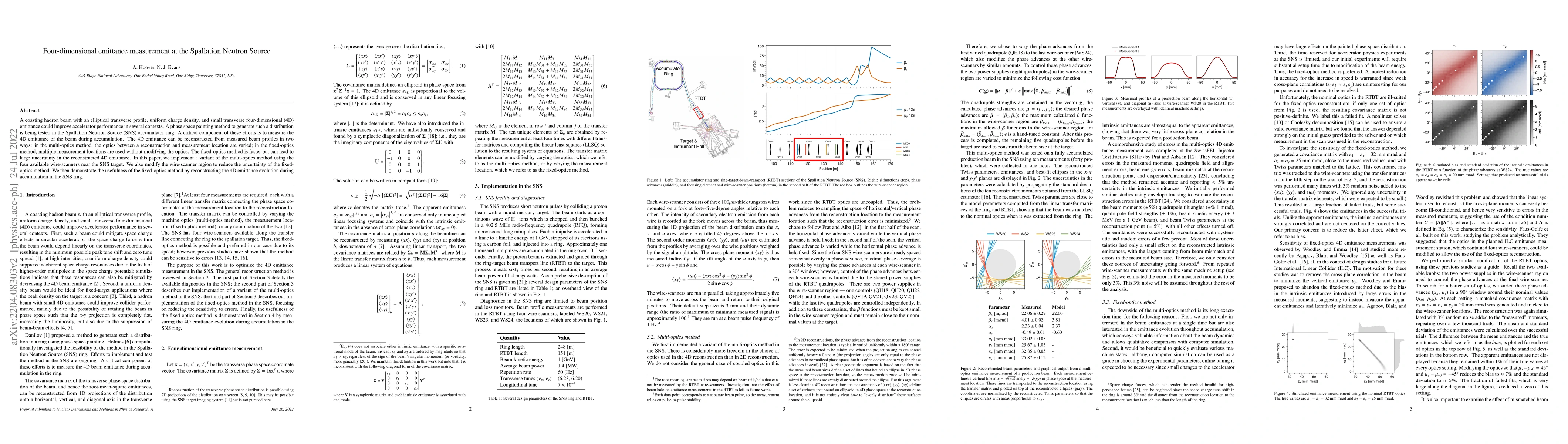 Thumbnail for Four-dimensional emittance measurement at the Spallation Neutron Source