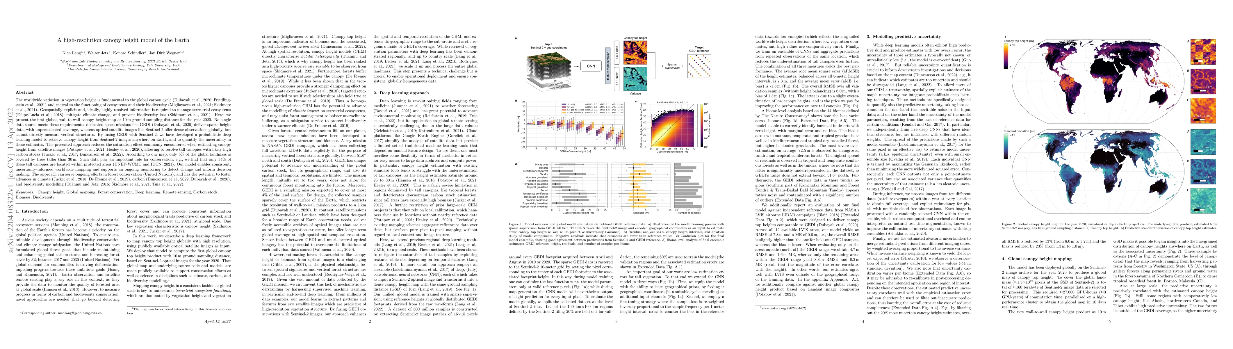 Thumbnail for A high-resolution canopy height model of the Earth
