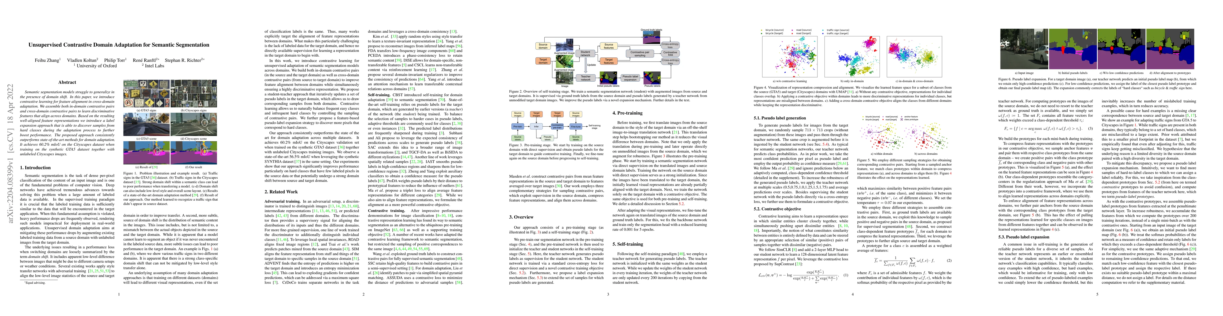 Thumbnail for Unsupervised Contrastive Domain Adaptation for Semantic Segmentation