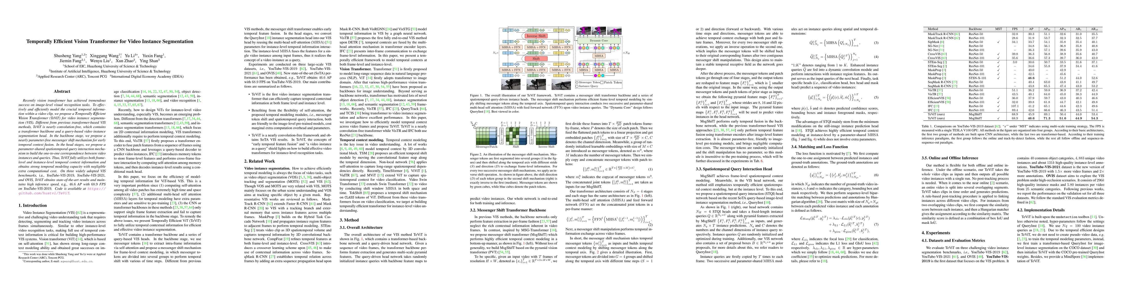 Thumbnail for Temporally Efficient Vision Transformer for Video Instance Segmentation