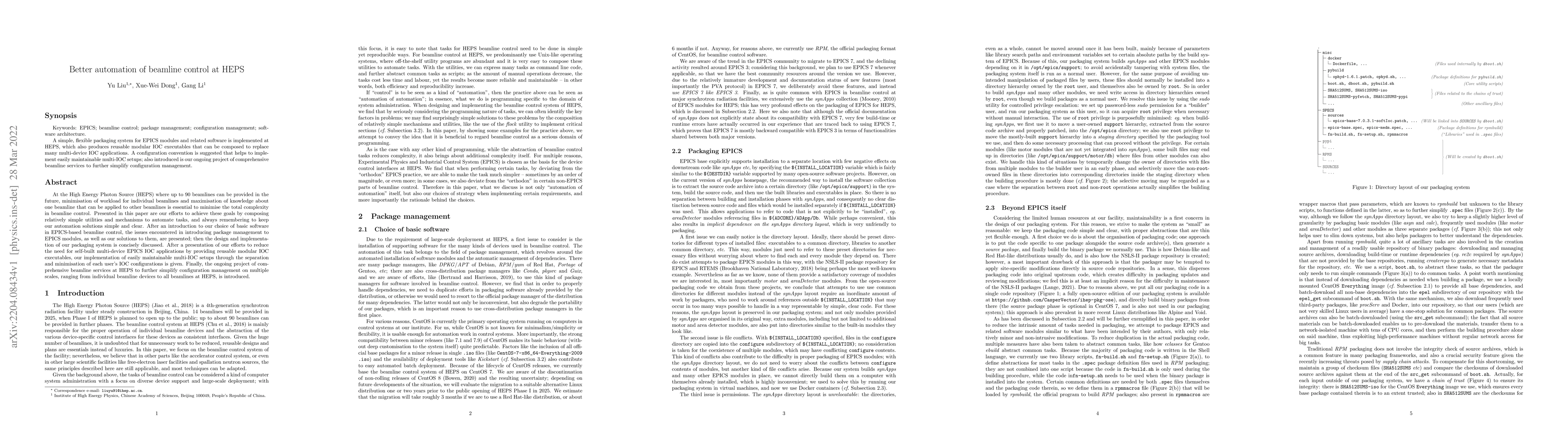 Thumbnail for Better automation of beamline control at HEPS