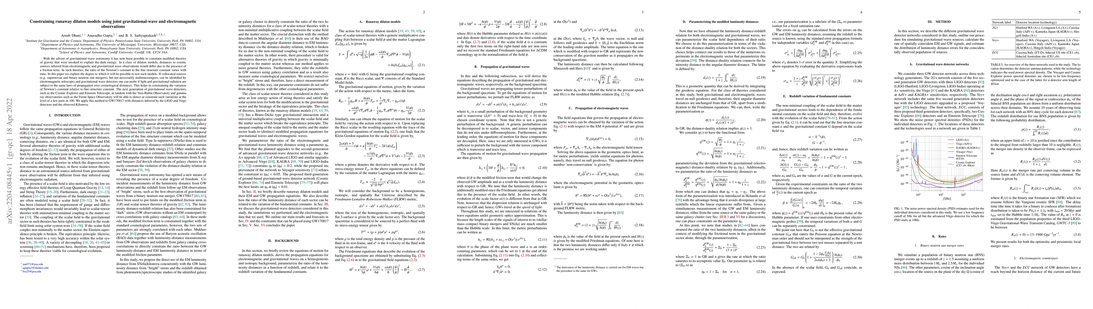 Thumbnail for Constraining runaway dilaton models using joint gravitational-wave and
  electromagnetic observations