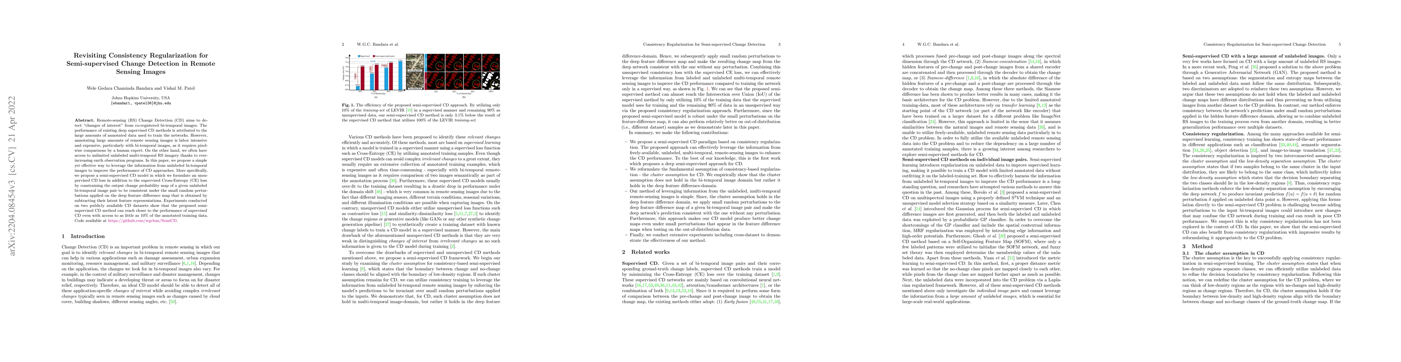 Thumbnail for Revisiting Consistency Regularization for Semi-supervised Change
  Detection in Remote Sensing Images