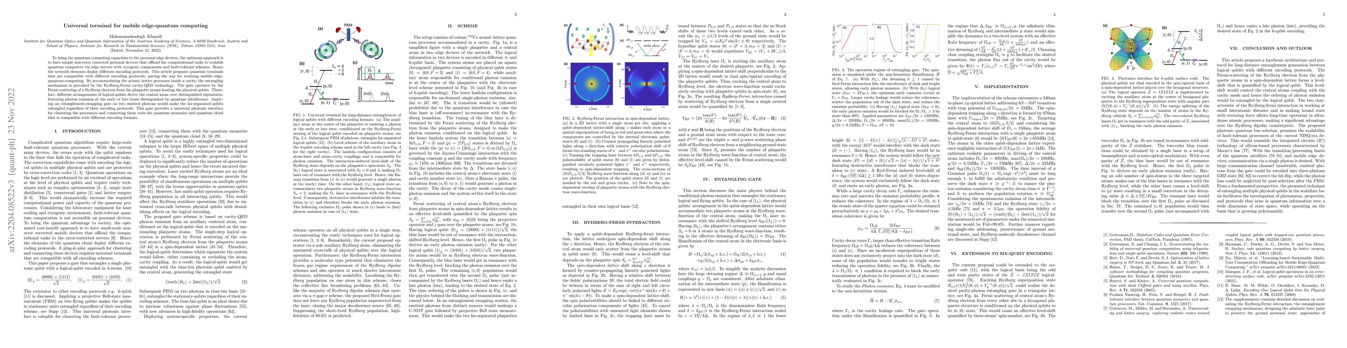 Thumbnail for Universal terminal for mobile edge-quantum computing