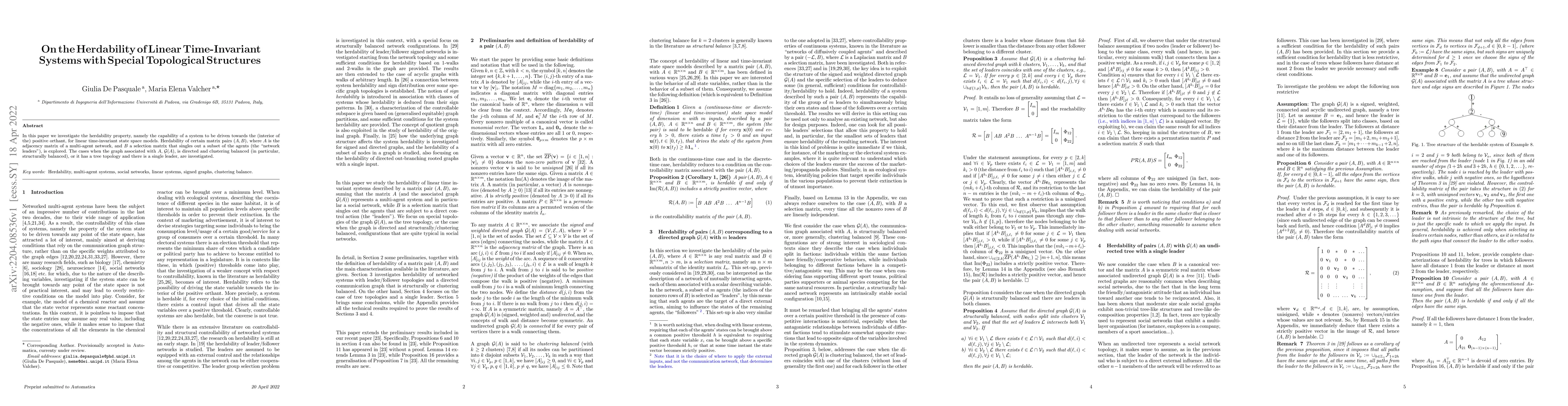 Thumbnail for On the Herdability of Linear Time-Invariant Systems with Special
  Topological Structures