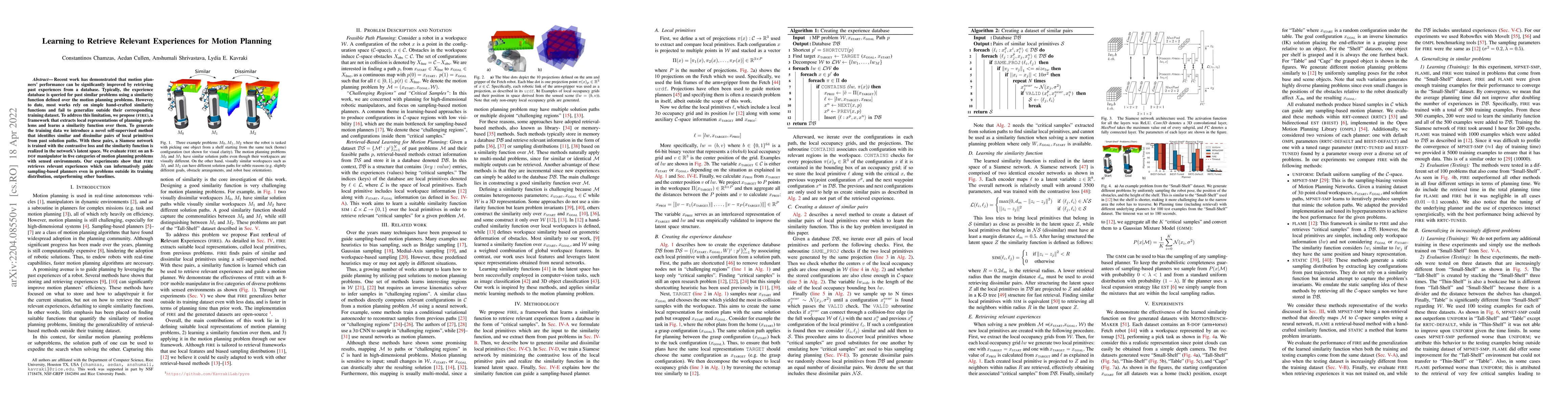 Thumbnail for Learning to Retrieve Relevant Experiences for Motion Planning